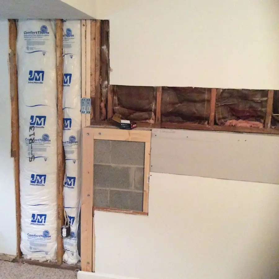 Wall insulation replacement during Structural Drying in Fussels Corner